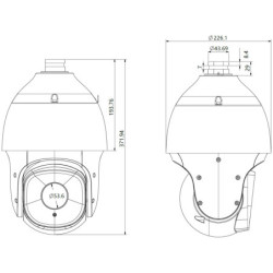 KAMERA IP SZYBKOOBROTOWA TC-H326S SPEC:33X/I/E+/A/V3.0 - 1080p 4.6... 152mm
