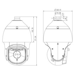 KAMERA IP SZYBKOOBROTOWA TC-H356Q SPEC:30X/IW/E++/A/V3.0 - 5Mpx 4.7... 141mm