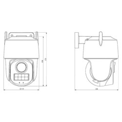 KAMERA IP OBROTOWA ZEWNĘTRZNA TC-H333N SPEC:I5W/C/WIFI/EU/4MM/V4.2 Wi-Fi, Color Maker - 3Mpx 4mm