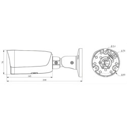 KAMERA IP TC-C38US 3LRA-28 Color Maker Lite Series - 8Mpx 2.8mm
