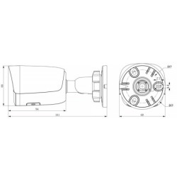 KAMERA IP TC-C38WS 3LRA-28 Color Maker / Lite Series - 8Mpx 2.8mm