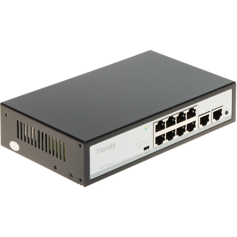SWITCH POE TC-P3S010 SPEC:F/0820/AT/90 8-PORTOWY + 2X UPLINK