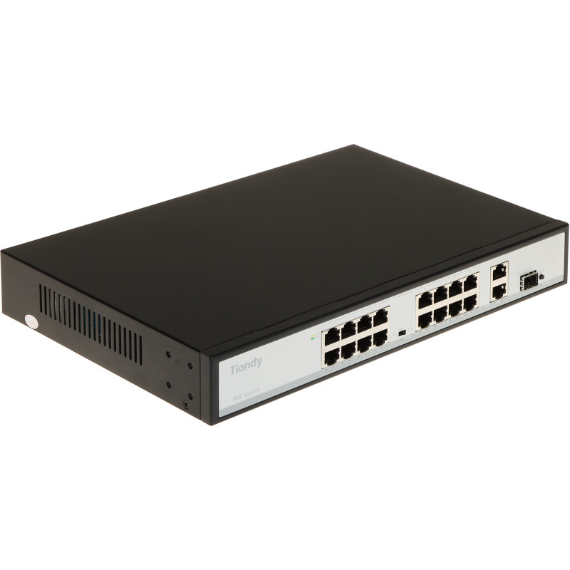 SWITCH POE TC-P3S019 SPEC:H/1621/AT/180 16-PORTOWY + 2X UPLINK + 1X SFP