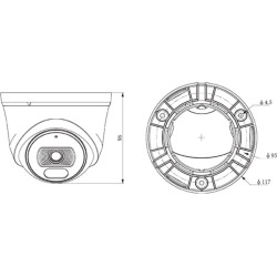 KAMERA IP TC-C34XN SPEC:I3W/E/Y/2.8MM/V4.2 SuperLite/Color Maker SERIES - 4Mpx 2.8mm