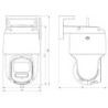 KAMERA IP SZYBKOOBROTOWA TC-H334S SPEC:I5W/C/WIFI/EU/4MM/V4.1 Wi-Fi, - 3Mpx 4mm TIANDY