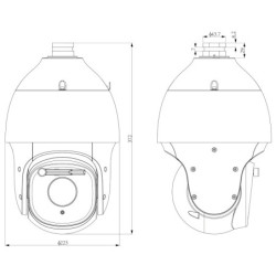 KAMERA IP SZYBKOOBROTOWA TC-H356V 444DA - 5Mpx 6... 264mm TIANDY