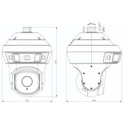 KAMERA IP SZYBKOOBROTOWA TC-H366V 425DA PANORAMICZNA - 4Mpx 4.8... 120mm TIANDY