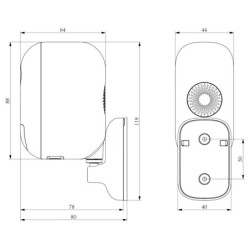 KAMERA IP TC-C34CN 9ATA-28 WI-FI SERIES - 4Mpx 2.8mm TIANDY