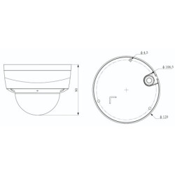 KAMERA IP TC-C34KS 2ATA-28 SK Series - 4Mpx 2.8mm TIANDY