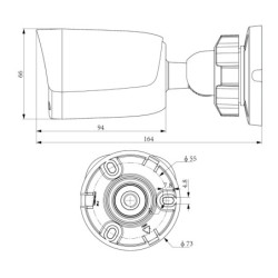 KAMERA IP TC-C34QN 2GNA-4 Spark Series - 4Mpx 4mm TIANDY