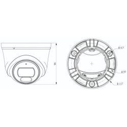 KAMERA IP TC-C34XS 2ETA-28 SK Series - 4Mpx 2.8mm TIANDY
