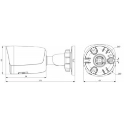 KAMERA IP TC-C35WS 3LRB-4 Color Maker - 5Mpx 4mm TIANDY
