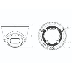 KAMERA IP TC-C35XS 3LRB-28 Color Maker / LK Series - 5Mpx 2.8mm TIANDY