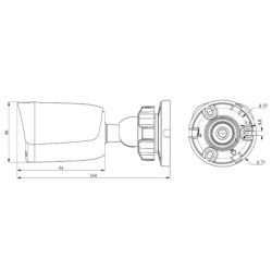 KAMERA IP TC-C36QN 2ENA-4 Spark Series 6Mpx 4mm TIANDY