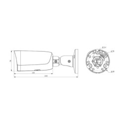 KAMERA IP TC-C38US 3LHA-27135 Lite Series 8Mpx 2.7... 13.5mm TIANDY