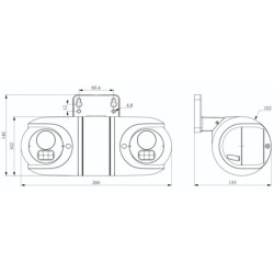 PODWÓJNA KAMERA IP TC-C38RN 2ANA-28 SK Series / Color Maker 2x 4Mpx 2x 2.8mm TIANDY