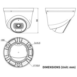 KAMERA IP TC-C36XN 2ENA-28 Spark Series - 6Mpx 2.8mm