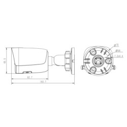 KAMERA IP TC-C35WQ SPEC:I5W/E/Y/4MM/V4.2 Color Maker / Pro Series - 5 Mpx 4 mm TIANDY